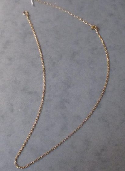 Chaine de cou en or jaune 18k, pds : 5,2...
