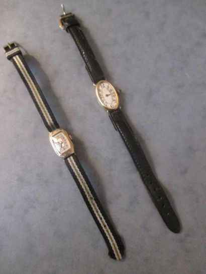 Deux montres de dame en or 18K

Poids brut...