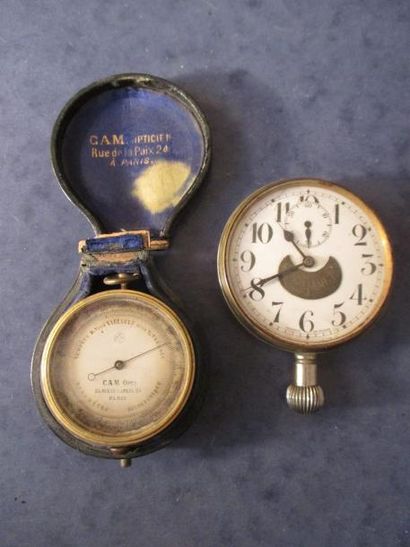 *Montre de gousset et petit baromètre ho...