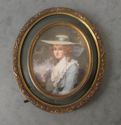 ECOLE FRANCAISE du XIXe siècle 

Jeune femme...