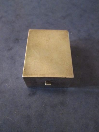 Boitier rectangulaire en argent faisant porte-montre,...