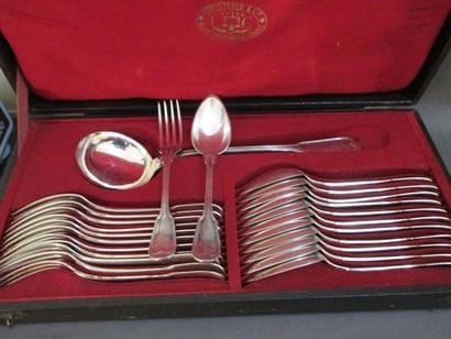 CHRISTOFLE : coffret comprenant 12 grands...