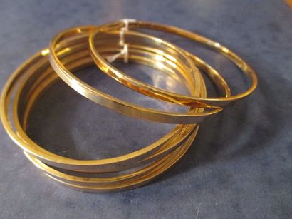 Bracelet semainier en or jaune 18 k, pds...
