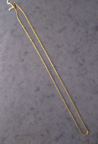 Chaine de cou en or jaune 18k, pds : 5,3...
