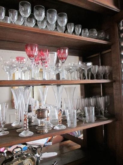 Partie de service de verres
