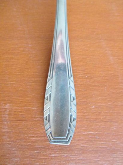 Partie de ménagère en métal argenté années...