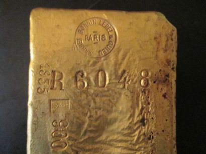 Barre en or de 13,5 kg, 900,1, numéro R6048...
