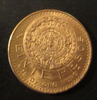 Une pièce de 20 Pesos mexicain 1959