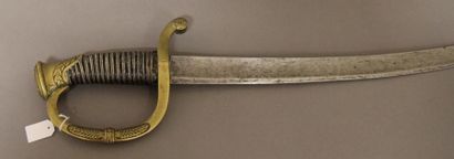 Sabre d'officier d'artilleur monté SF