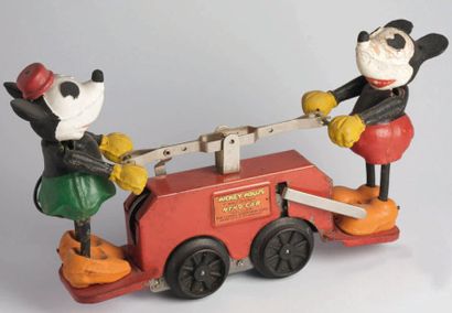 MICKEY MOUSE Hand car Mickey & Minnie. Production...