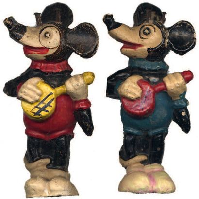 MICKEY MOUSE Paire de figurines 