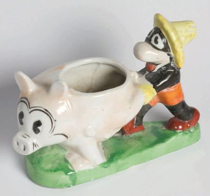 FLIP THE FROG Vide-poche en porcelaine peinte...