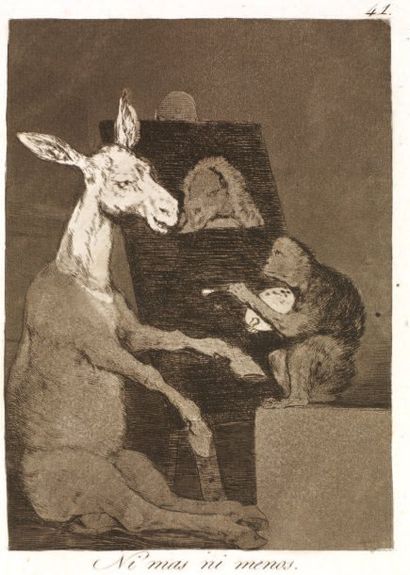 GOYA Francis (1746-1828)
« No mas ni menos...