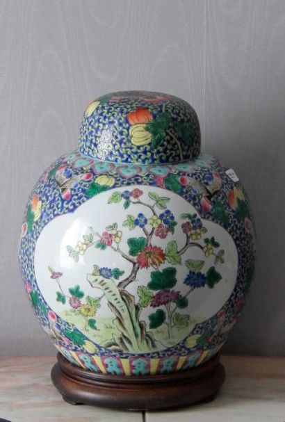 Chine pot à gingembre en porcelaine à décor...