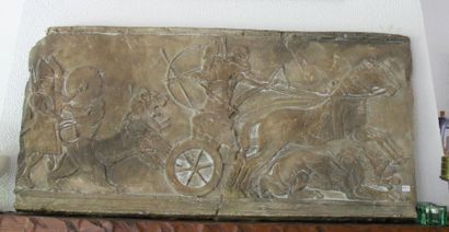 Bas relief en plâtre 