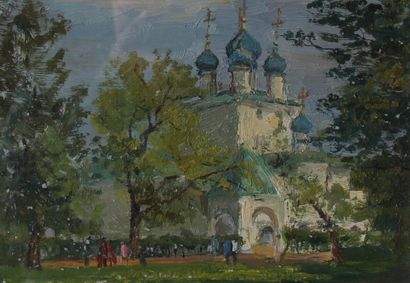 Ecole russe contemporaine

Moscou, 87

Huile...