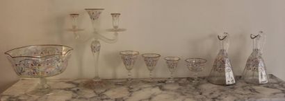 MURANO
Partie de service de verres à pied...