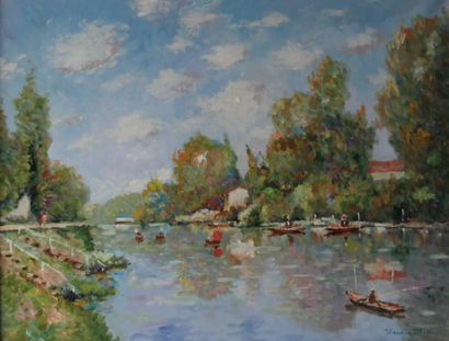 Henri STENN (1903-1993) 

Bord de Marne

Huile...