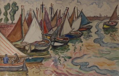 Henri DE SAINT DELIS (1878-1949) 

Voiliers...