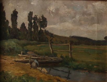 Robert-Henri FOUQUES (1892-1956)

La lavandière...