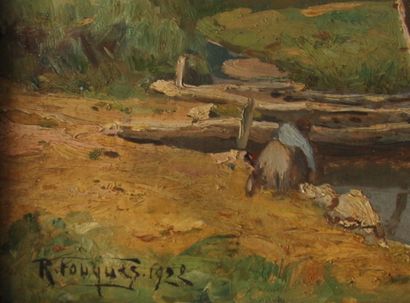 Robert-Henri FOUQUES (1892-1956)

La lavandière...