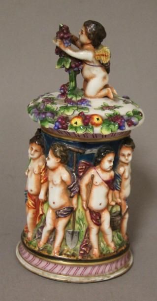 CAPODIMONTE

Ensemble de deux bonbonnières...