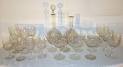 BACCARAT

4 verres à eau sur piédouche en...