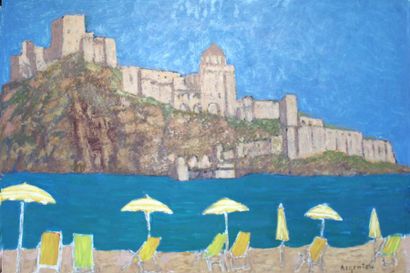 Roger ARGENTON (1908-1990) Château d'Ischie...