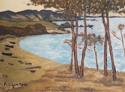 Roger ARGENTON (1908-1990) Baie bretonne...