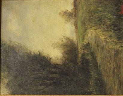 Ecole du XIXème siècle. Paysage. Huile sur...