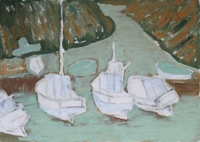 Roger ARGENTON (1908-1990) Bord de Mer Huile...