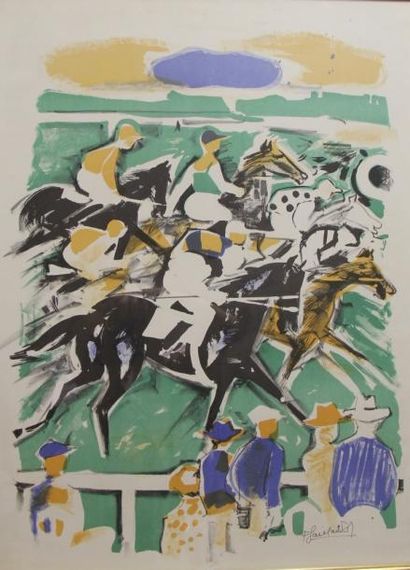 Pierre GAILLARDOT (1910-2002) Les courses...