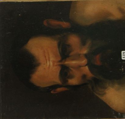 Ecole française du XIXème s. Etude de visage...