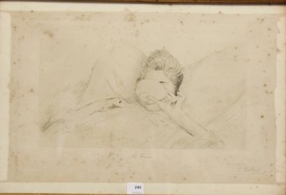 Paul César HELLEU (1859-1927) La tasse Gravure...