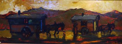 Dan WALCK (1909-2002) Les gens du voyage...