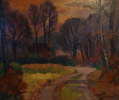 Raymond ROCHETTE (1906-1993) Village Huile...