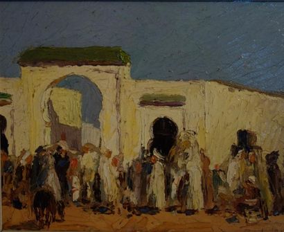 Raymond ROCHETTE (1906-1993) Le marché à...