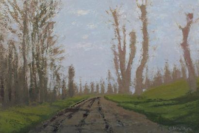 Roger ARGENTON (1908-1990) Paysage breton,...