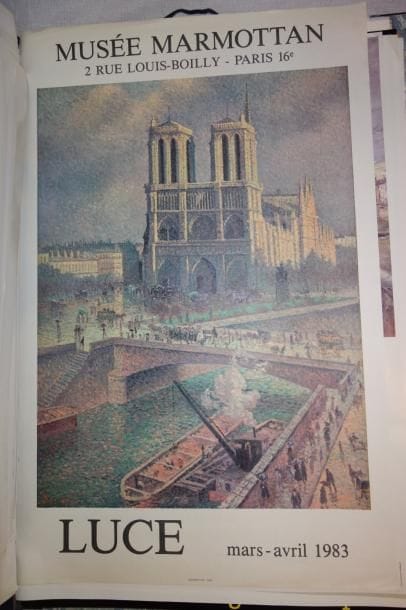 Important lot d'affiches d'expositions de...