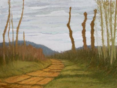 Roger ARGENTON (1908-1990) Chemin breton...