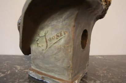 E. LOOSEN Buste de jeune fille Sculpture...