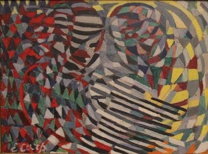 Esther CARP (1897-1970) Composition géométrique...