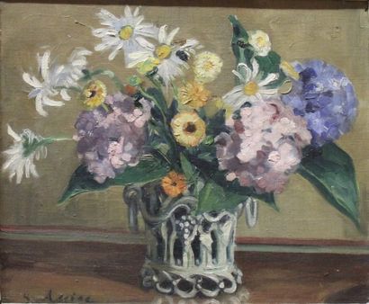 Ecole moderne Nature-mortes aux bouquets...