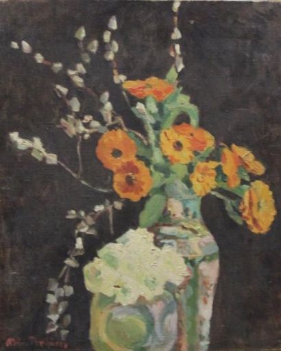 Ecole moderne Nature-morte aux bouquets de...