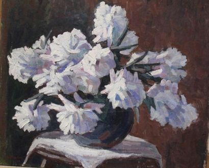 Ecole moderne Nature-morte aux bouquets de...