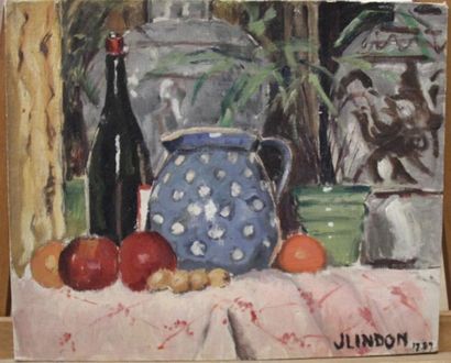 Ecole moderne Nature morte Huit huiles sur...
