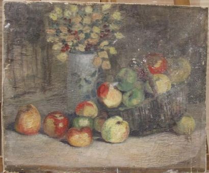 Ecole moderne Nature morte Huit huiles sur...