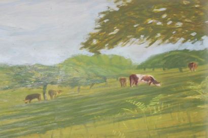 Roger ARGENTON (1908-1990) Paysage breton...