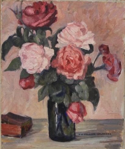 Pierre-Henri GARNIER SALBREUX (1880-?) Bouquet...