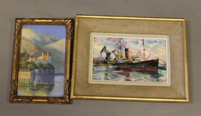 Ecole moderne Bord de mer Sept huiles sur...